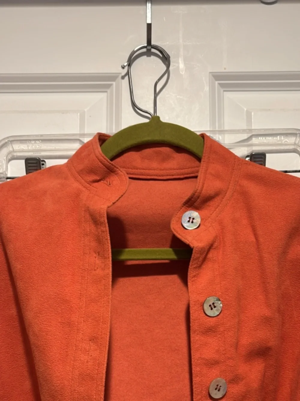 Orange Long Line Jacket - Picture 2 of 9